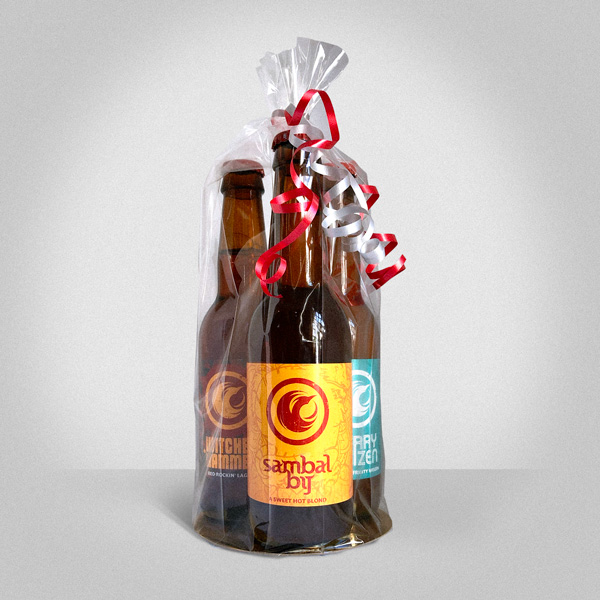 onaangenaam rem verzameling Kadoverpakking (in folie), 3 flessen bier - | Online bier bestellen